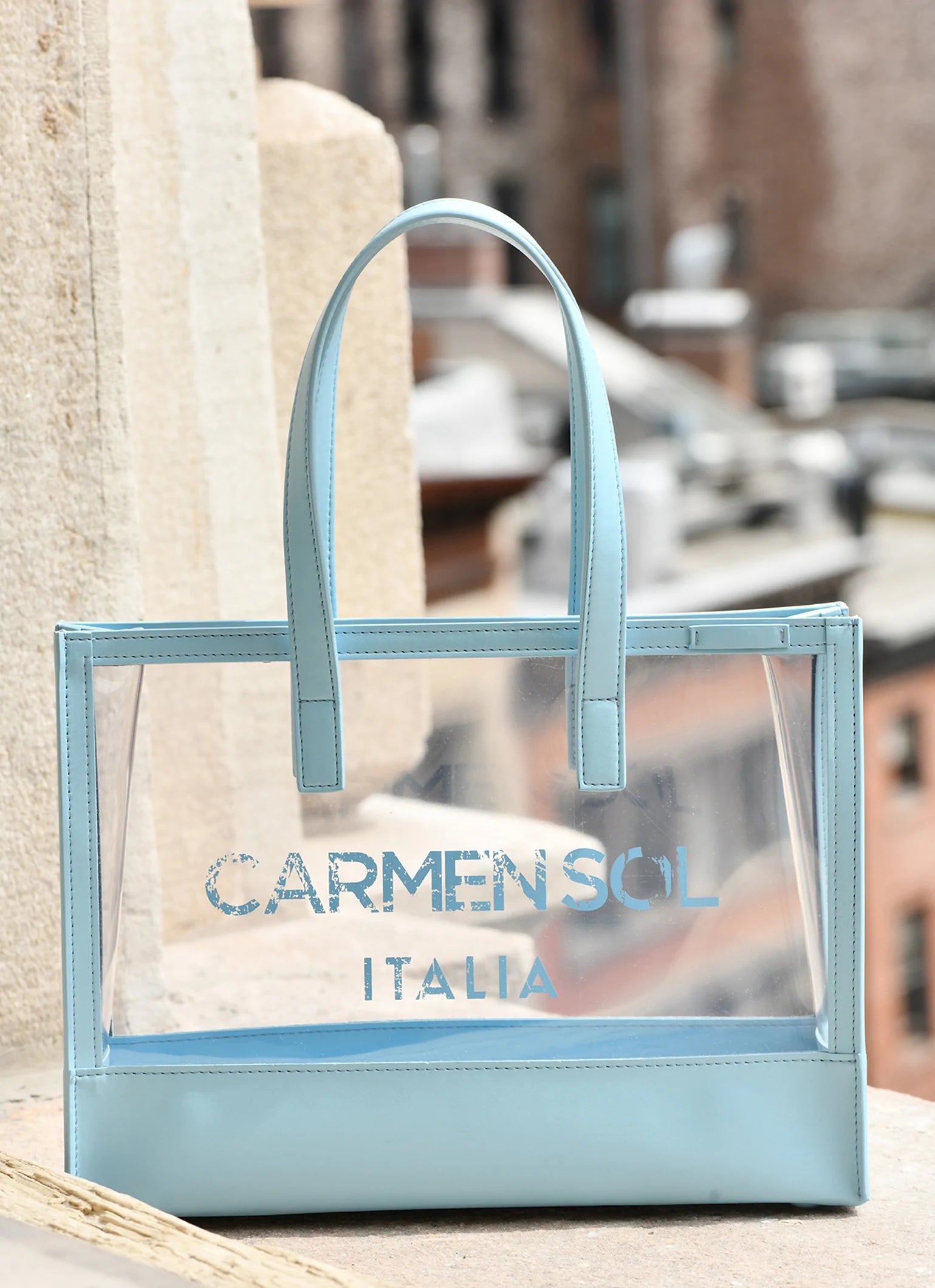 Capri clear mid tote